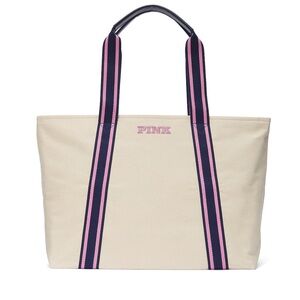 Pink VS Signature canvas tote